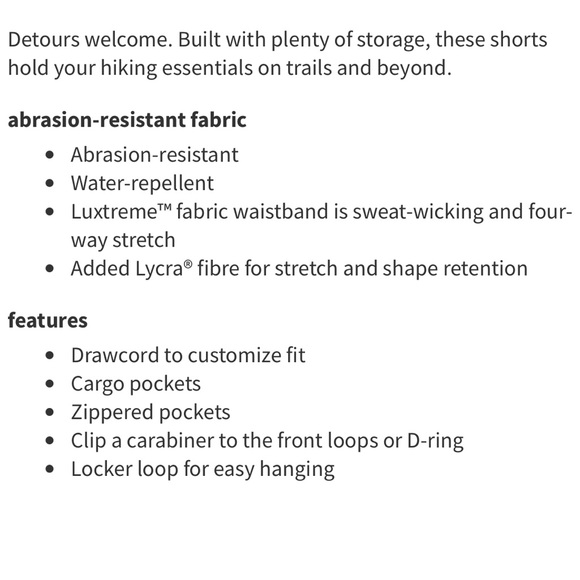 Lululemon Cargo High Rise Hiking Short 5" - Picture 2 of 5